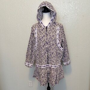 Native Alaskan Qaspeq Kuspuk Berry Picking Jacket Hooded GUC L